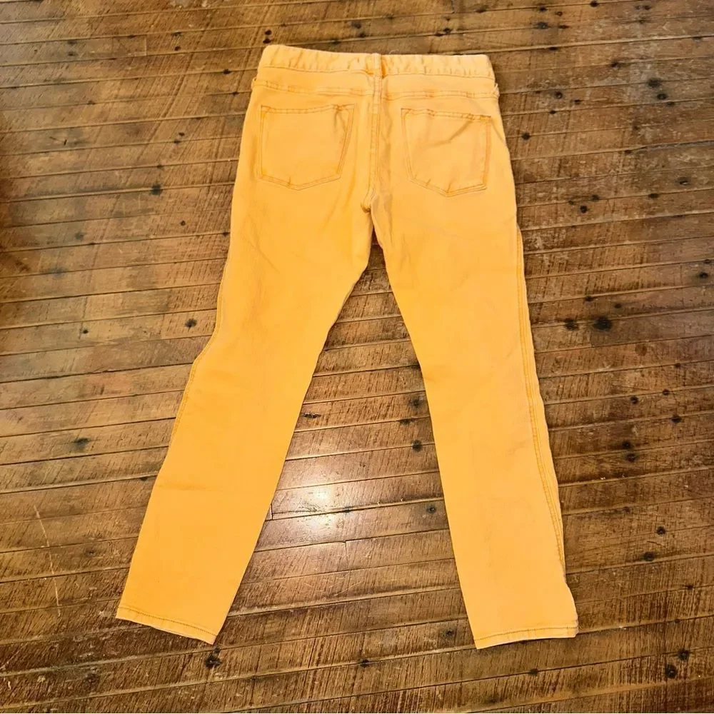 Free People Orange Ankle Cropped Pants